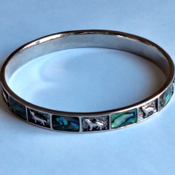 Vintage Monet  Polar Bear Silver Tone Bracelet - Picture 3 of 10